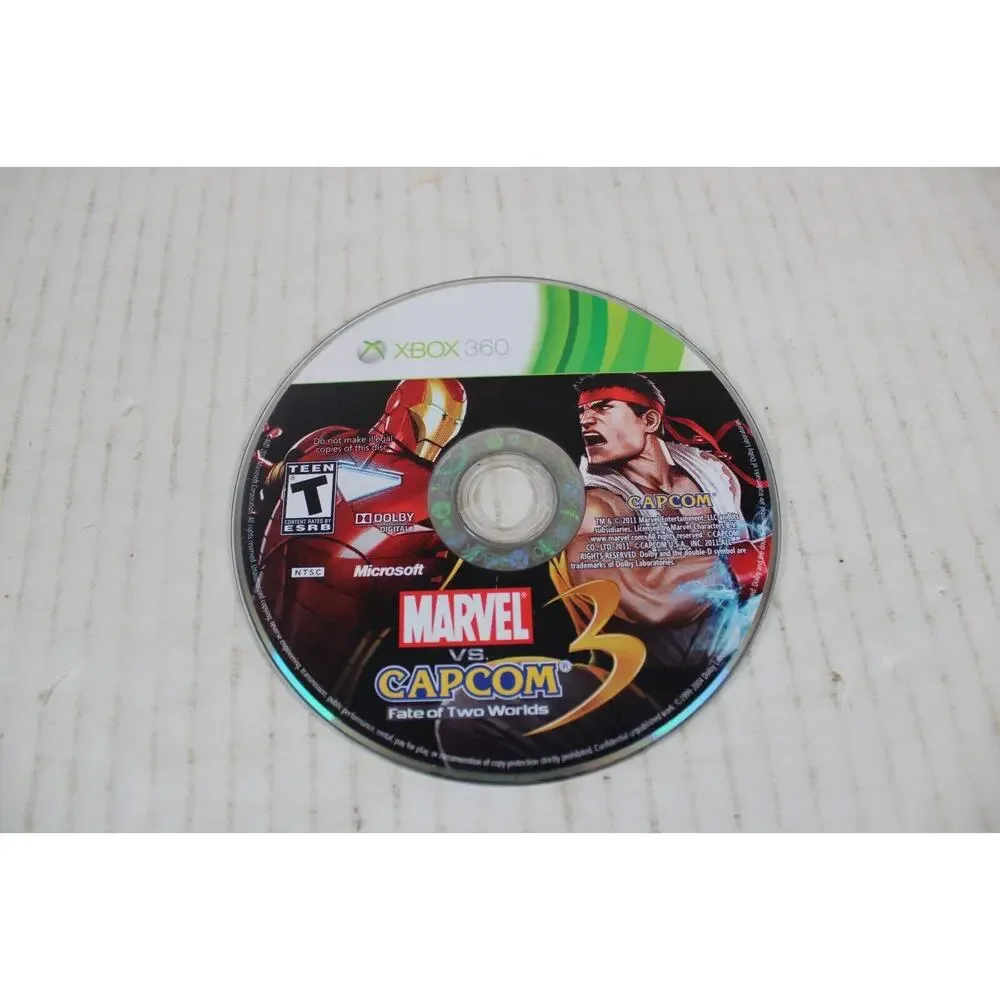 Marvel vs. Capcom 3: Fate of Two Worlds (Microsoft Xbox 360, 2011) disc only